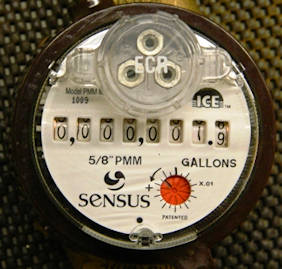 Sensus water meter (analog)